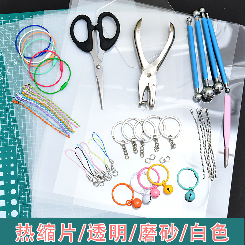 Полированная термоусадочная пленка цветной свинец ручной росписи DIY мелкая шлифовка A4/A5 клей ручной работы