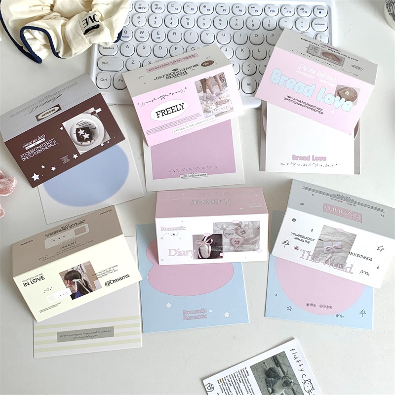 Original ins card head card back packaging bottom card Korean packaging out card protection jewelry baking gift packaging card