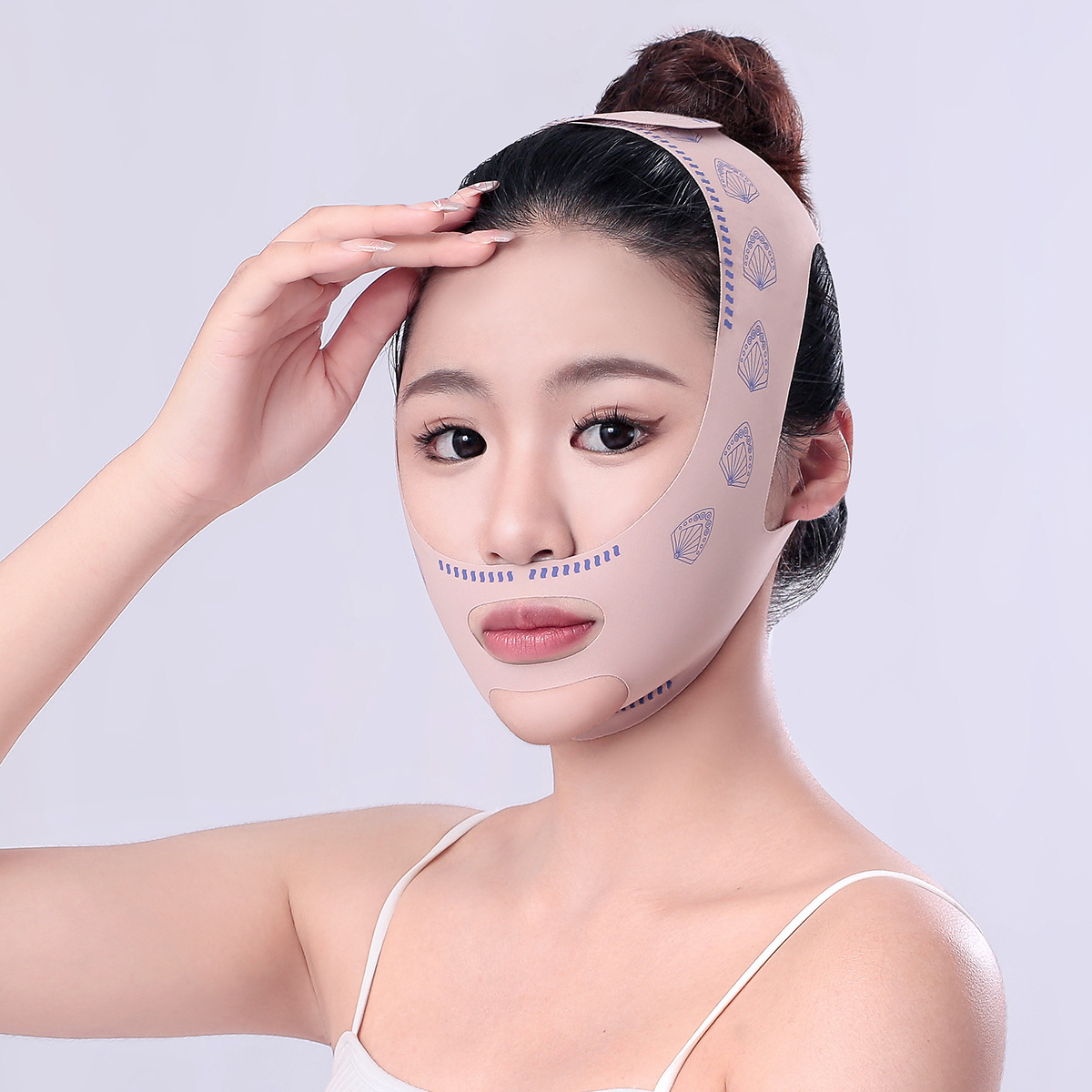 Facial Lifting V-Face Bandage Double Chin Instrument 3D Roller Tool V-Face Mask Face Carving V-Face Artifact Brand