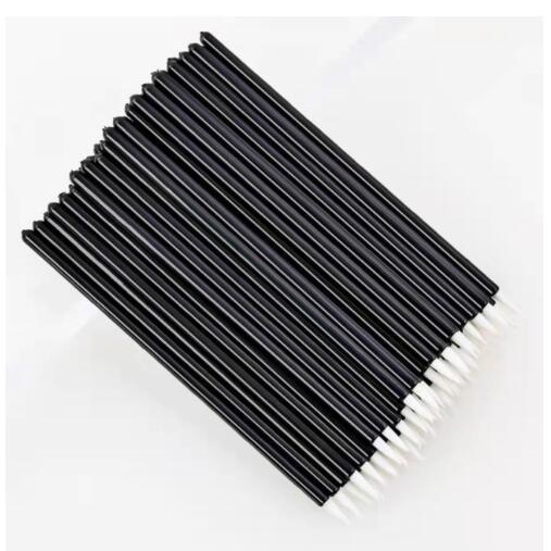 Julong wholesale disposable golden fiber hair eyeliner brush portable cap fine hard head eyeliner eyeliner