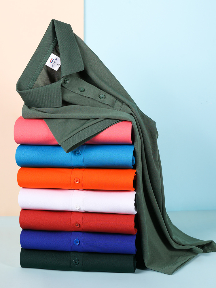 DI FAN NI 2385polo shirt printed logo lapel short sleeve overalls embroidered advertising cultural shirt