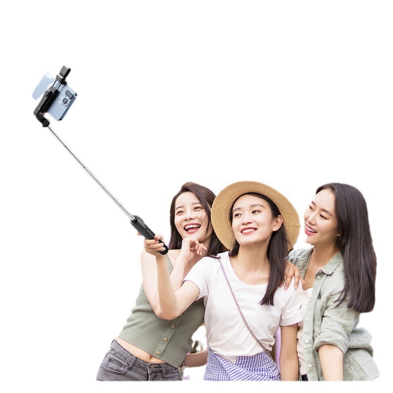 Mobile phone selfie stick lengthened Bluetooth integrated with beauty fill light remote control multi-function live broadcast desktop tripod