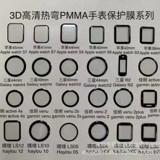 For Huawei Apple Samsung Xiaomi Jiaming pmma composite soft film Applewatch S10 composite film