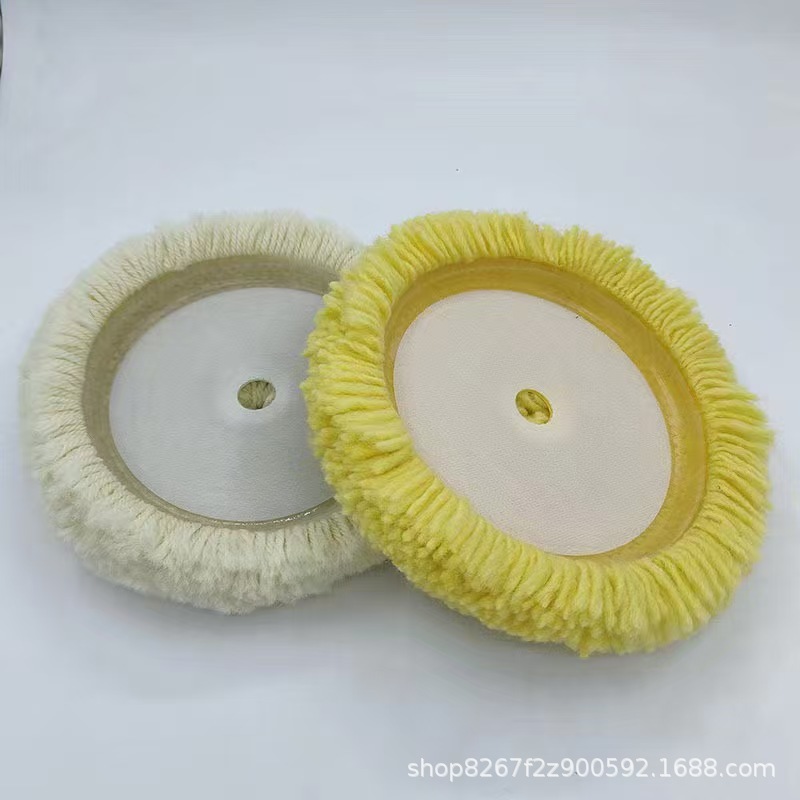 Wholesale in Stock 7inch Wool Ball Single-Sided Double-Sided Yarn Wheel Bulk Discount Polishing Semi-Automatic Workpiece
