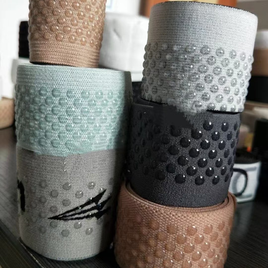 Индивидуальный шелкографический принт на стропах для йога, нескользящие точки, стерео силиконовые ремни, эластичная обработка, печать и ткачество силикона