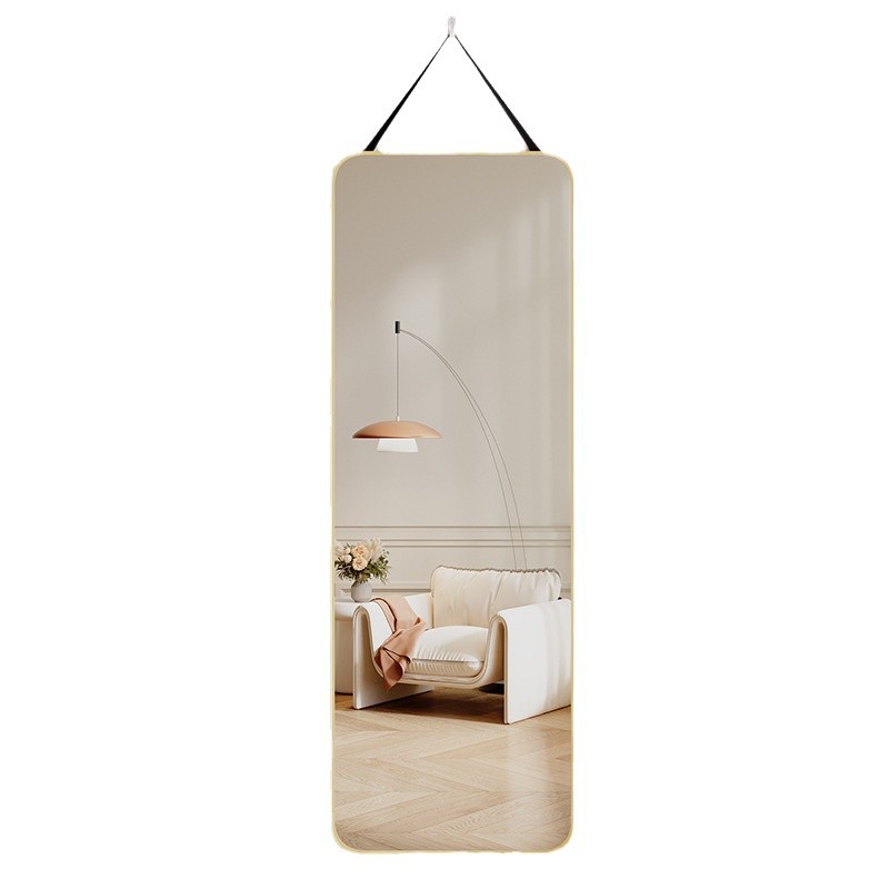 Lanyard Full-length Mirror Hanging Door Mirror Entrance Dressed Mirror Wall-mounted Household Bedroom Dormitory Wall-mounted Wall-mounted Fitting Mirror