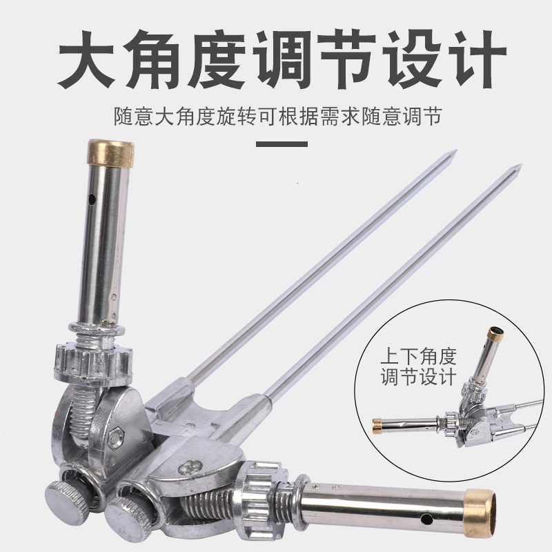 Double battery ground plug fishing rod bracket battery stainless steel fishing special rack rod fishing box fishing chair gun rack accessories