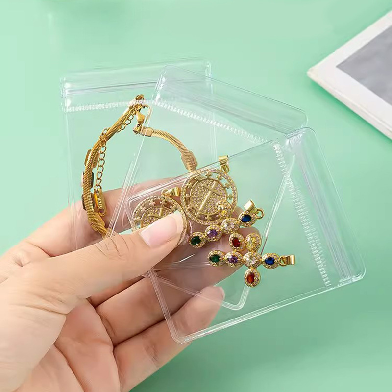 Pvc Ziplock Bag Gift Jewelry Jewelry Transparent Packaging Seal Bag Jewelry Multi-Size Storage Seal Bag