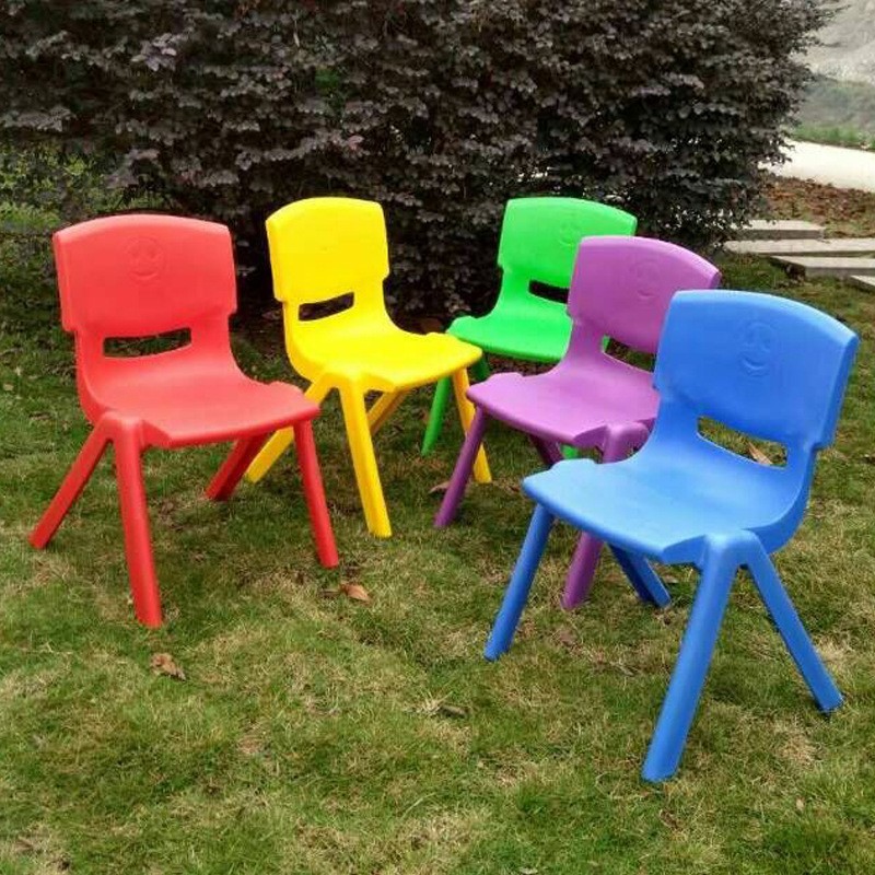 Thickened Bench Children's Chair Kindergarten Backrest Chair Baby Dining Chair Plastic Small Chair Household Small Stool Non-Slip