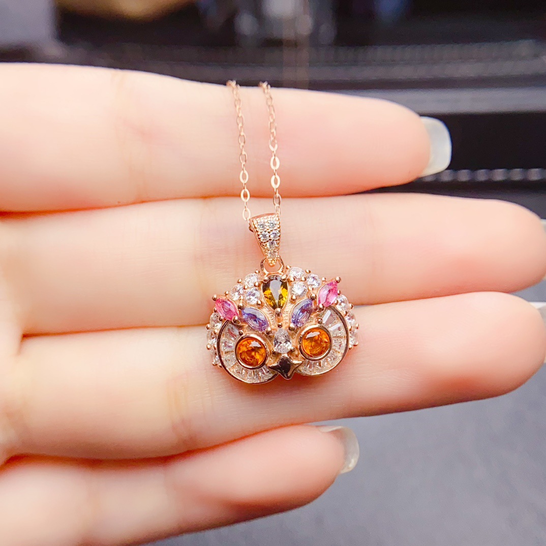 Новый натуральный кулон Fanta из серебра S925 с основным камнем 3*3мм, женские украшения оптом