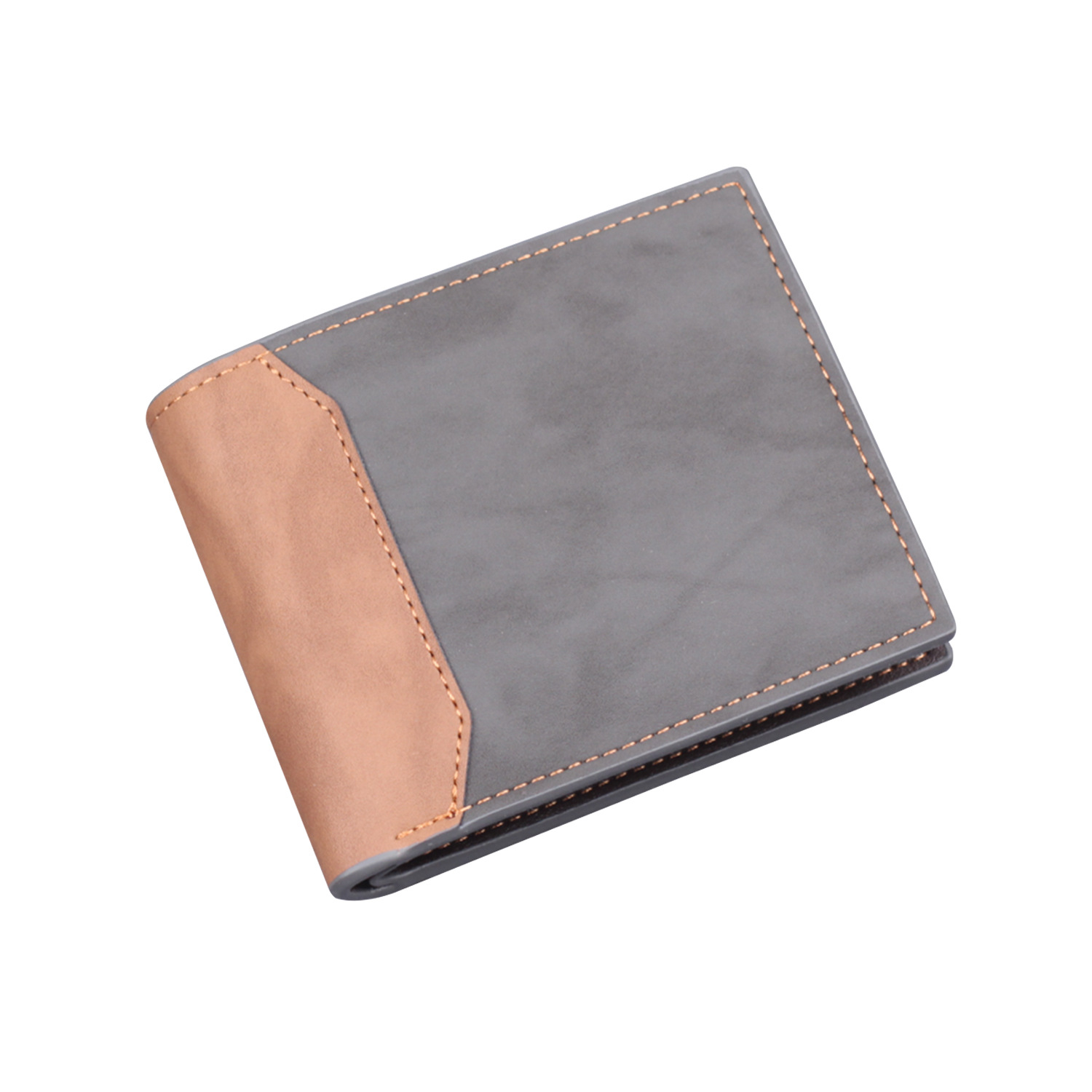 Men's Short Wallet Men's Wallet Man Wallet Cross Border Wallet Laser Engraved Men's Coin Wallet Men