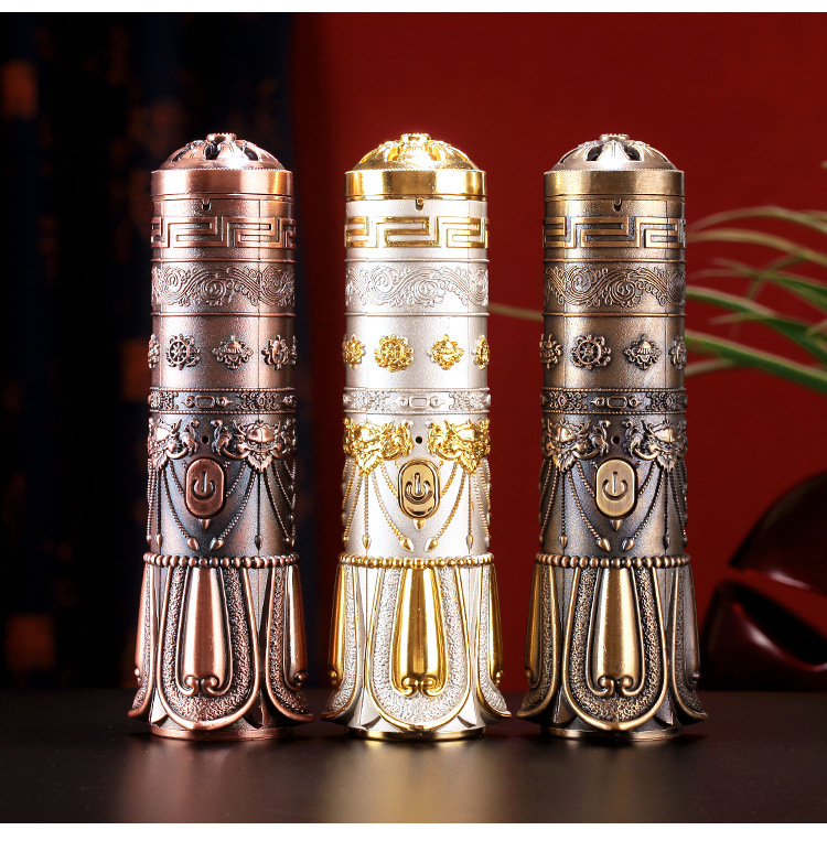 Electronic incense burner charging alloy mini handheld USB smoke for Arabian incense burner small car incense