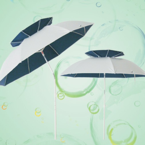 1Oocm Double-Layer Umbrella, 210D Water Drop Oxford Cloth Silver Plastic Double-Layer Umbrella, Sun Protection, Wind Protection, Rain Protection and Cold Protection