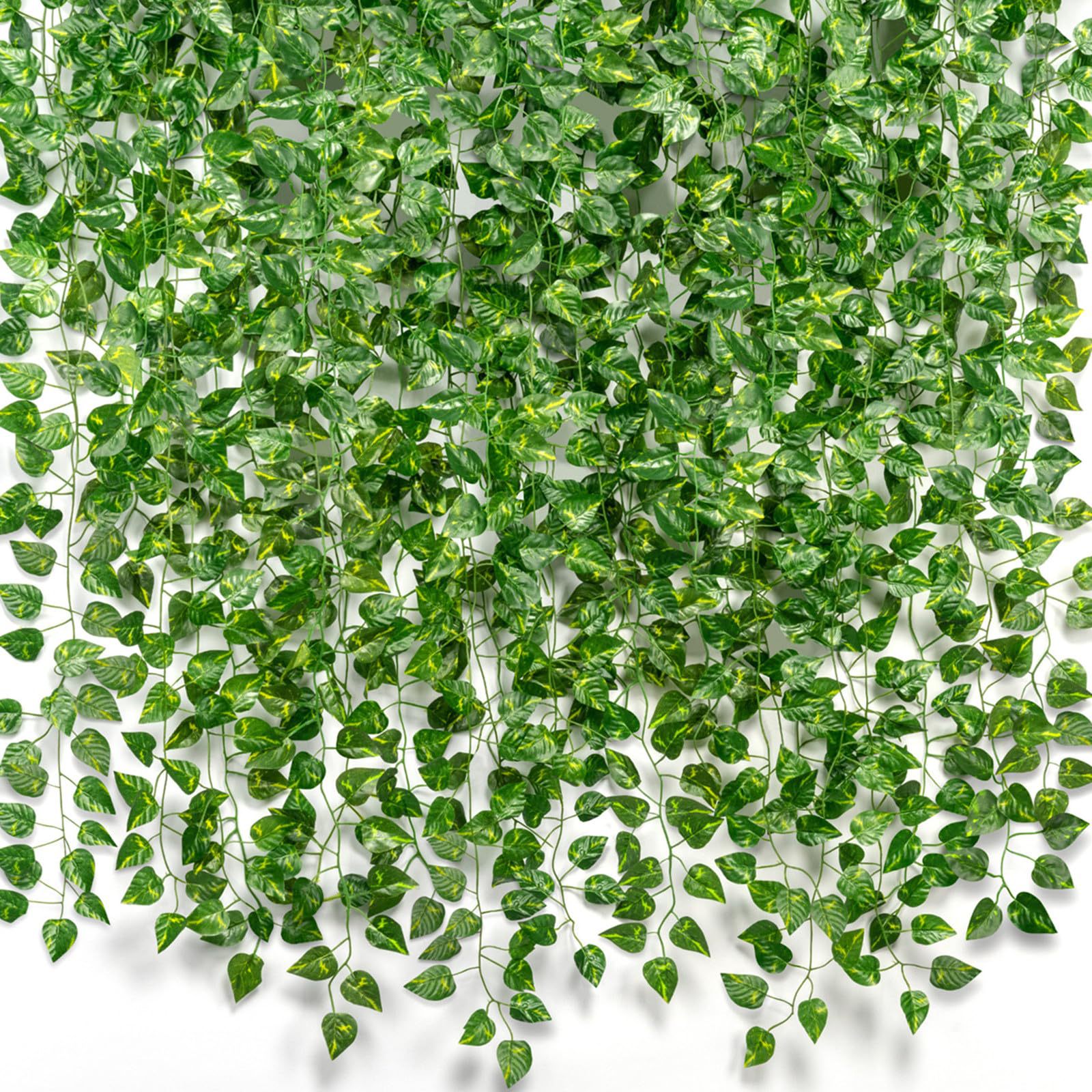 Artificial Rattan Green Plants, Amazon's Best-Selling Product, Direct from the Manufacturer, Climbing Ivy, Pothos, Artificial Ivy, Fake Plants for Decoration