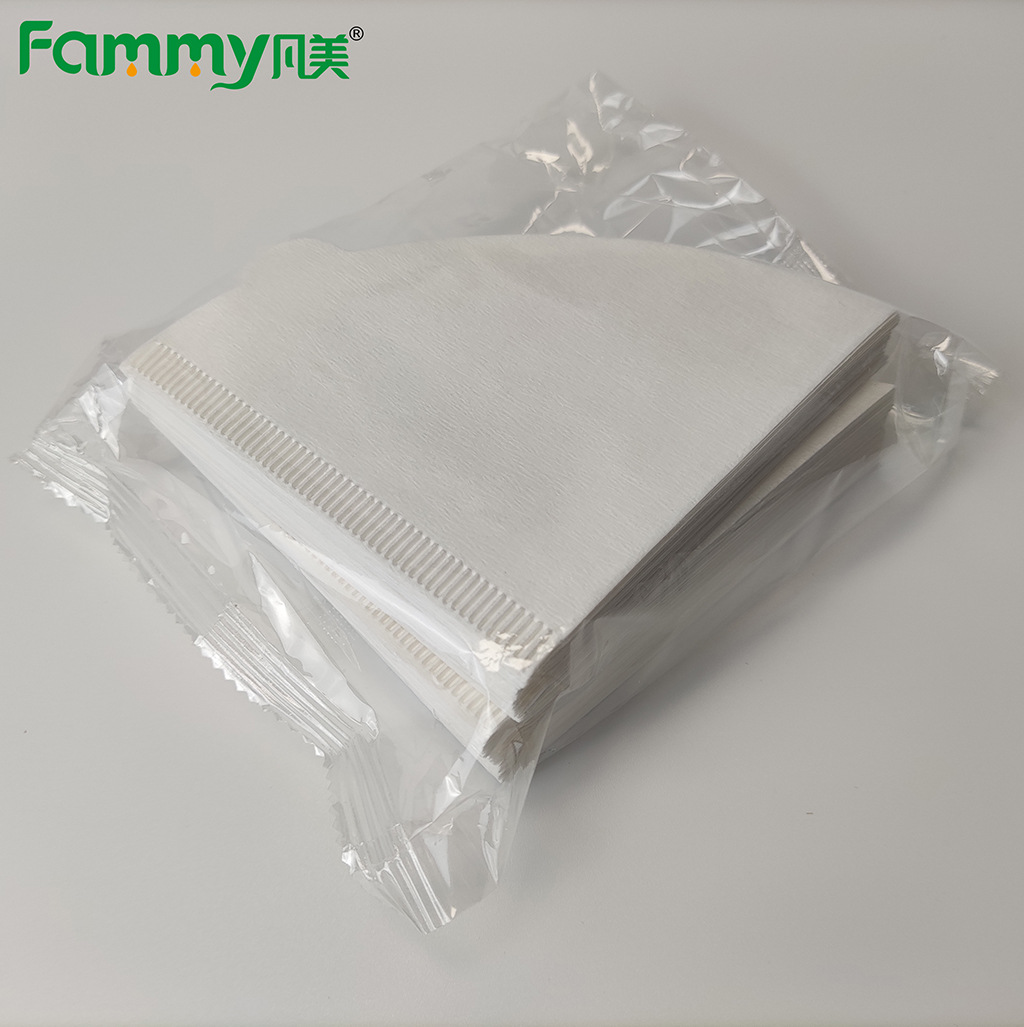 V-shaped hand-punched coffee filter paper V60 filter Cup bag filter paper cone-shaped hand-punched coffee filter paper raw wood pulp Japan