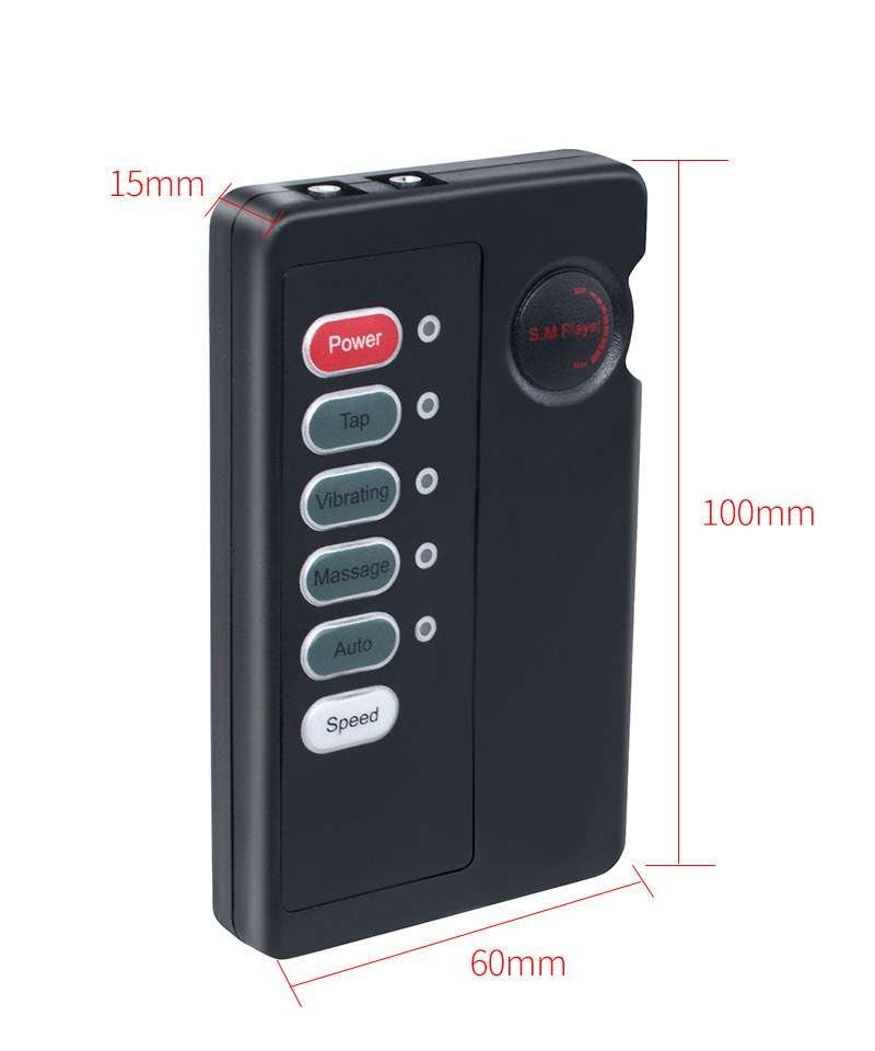 Multifunctional English Double-Headed Electric Shock Physiotherapy Massager Video Game Expert Alternative Toy Massager Host