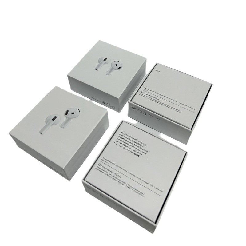 The new four-generation upgraded version of the neutral noise reduction earphone box is suitable for airpods4 Bluetooth headset cover packaging box