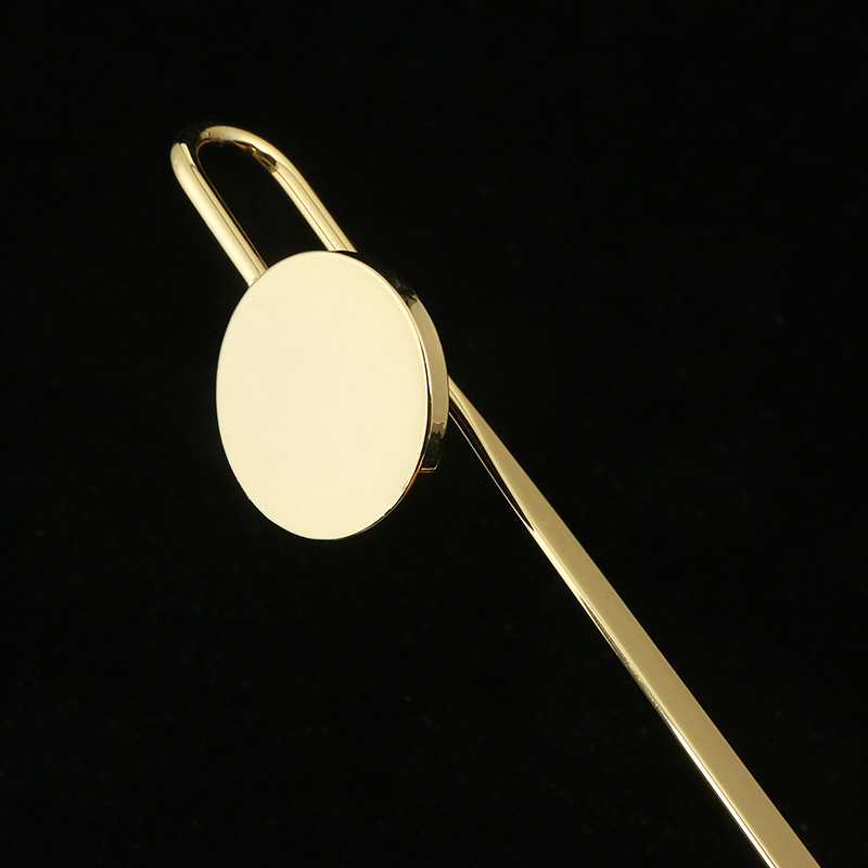 Creative Gift Willow Leaf Oval Metal Bookmark with Printable logo Letter Removal Rod Alloy Bookmark Graduation Gift