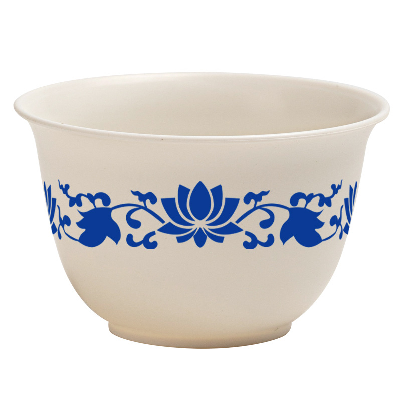 Corn Starch Blue and White Disposable Tea Cup for Drinking Tea Thickened Household Commercial High-End Anti-Scalding Kung Fu Tea Cup for Delivery