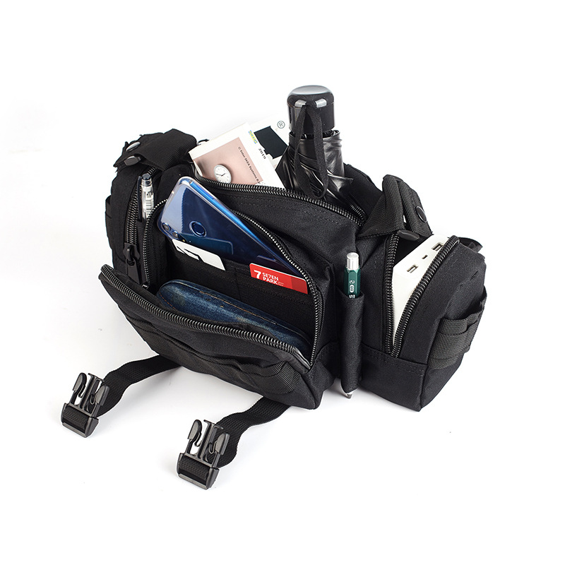 Huasheng Outdoor Tactical Waist Bag Multi-Functional Large-Capacity Camouflage Waist Bag Military Fan Equipment Jungle Mountain Desert Digital