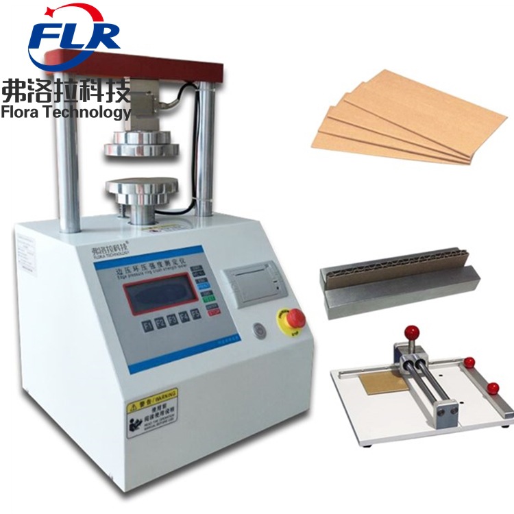 Phone Watch Carton Edge Compression Strength Testing Machine Cardboard Edge Ring Pressure Tester with Printing and Sampling Device
