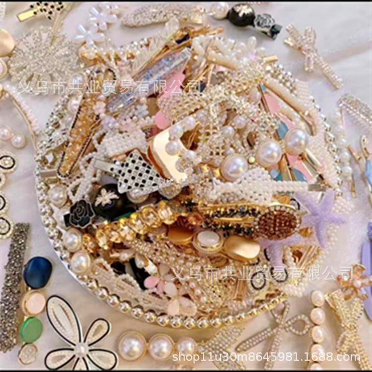 Женская заколка с жемчугом в французском стиле заколка для боковых челок