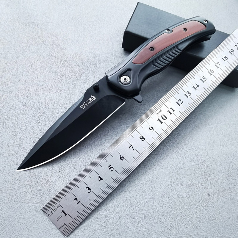 High Hardness Sharp Outdoor Survival Knife Portable Folding Knife Outdoor Tool Anti-Slip Camping Folding Knife