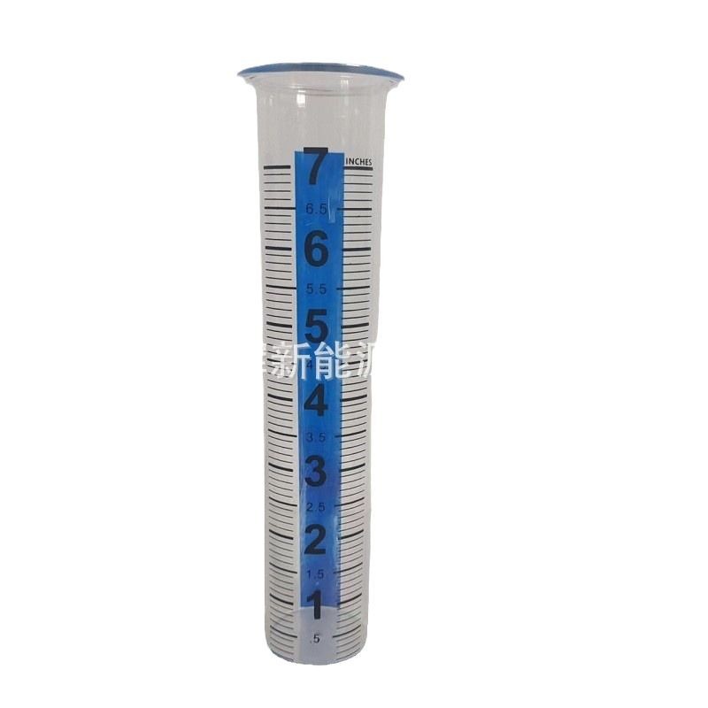 Amazon Garden iron outdoor rain gauge rain gauge crafts plastic with blue stripe large letter measuring cup spiral