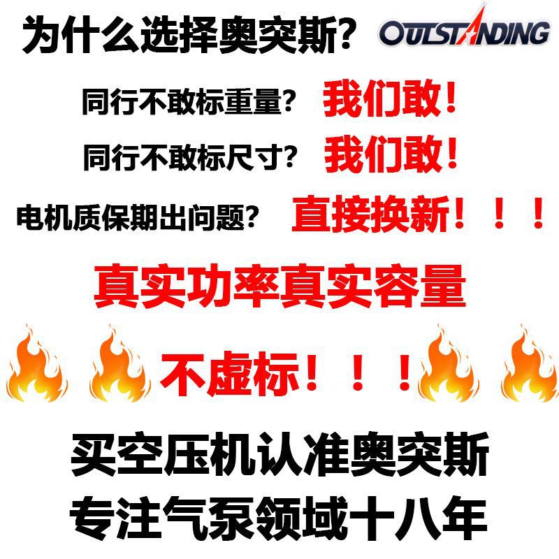 Flagship Store New Oil-Free Silent Air Compressor 220V Industrial Air Compressor Woodworking Inflatable Pump