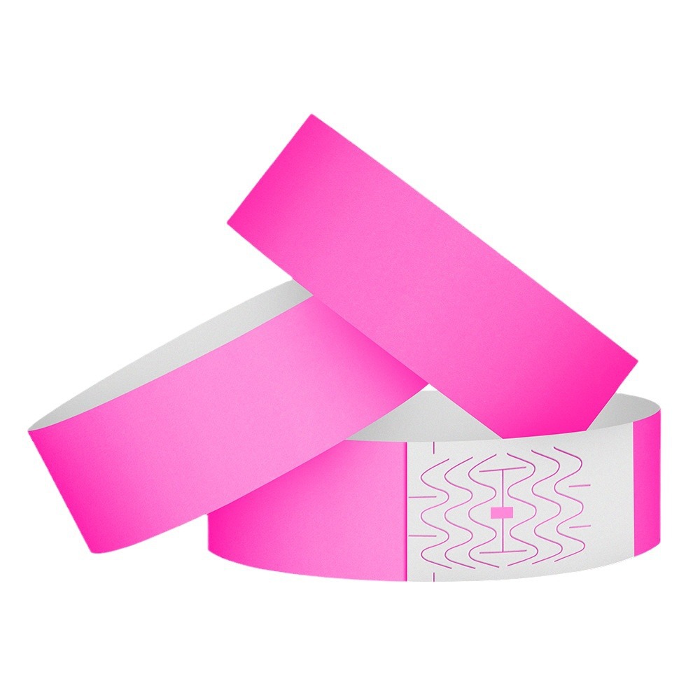 New Fluorescent Solid Color Color Waterproof Disposable Bracelet Children's Wristband Birthday Party Jewelry Activities Universal Ring