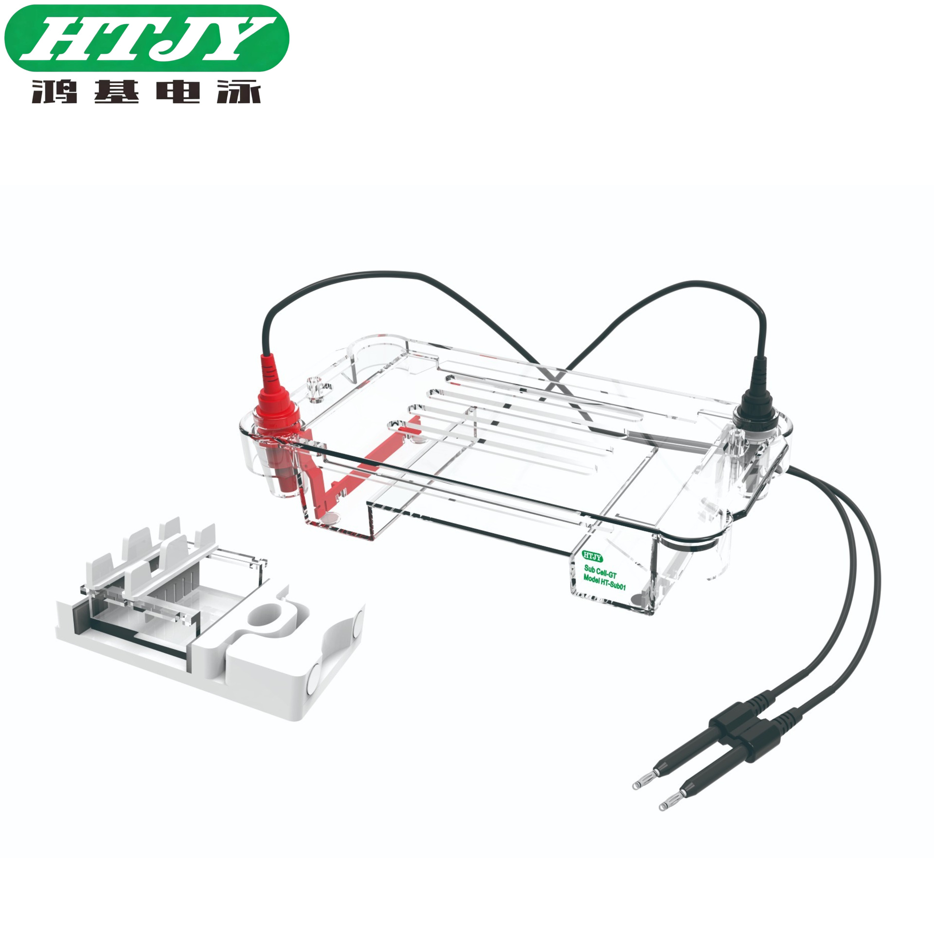 Горизонтальный электрофорезный танк агарозы Ht-Sub01Ht-Sub04 Hongji, лабораторный инструмент