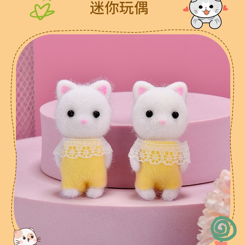 Милая кукла-орнамент котенка персидской породы, плюшевая кукла для лучшего друга, подарок на день рождения