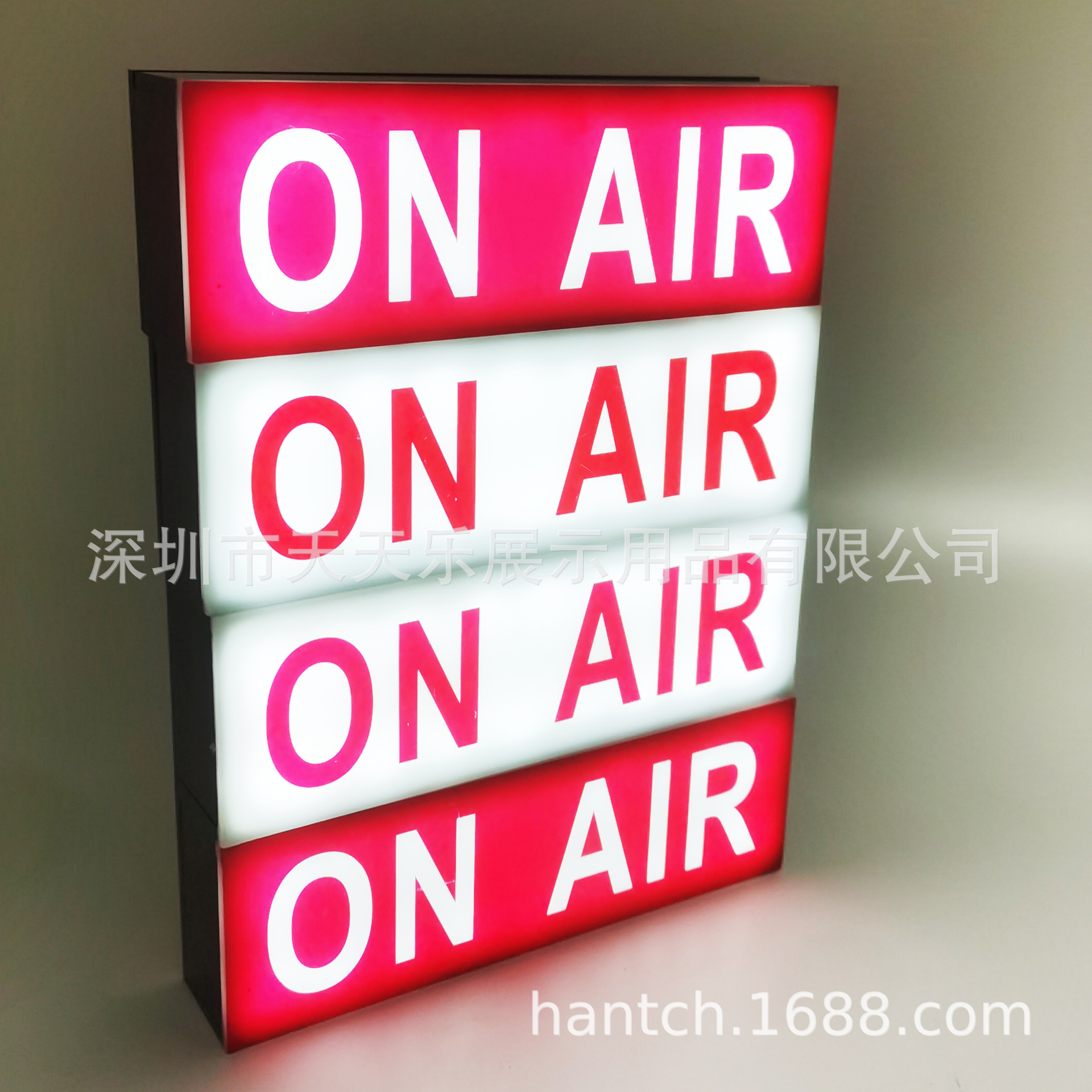 Live on Air Light Sign Rechargeable Acrylic Light Box Led Light Box Desktop Ogo Light Box Square Column Light Box