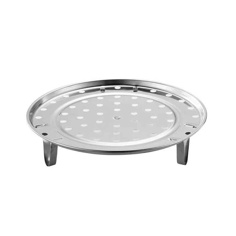 Stainless Steel Steaming Rack, Household Steaming Tray, Steaming Basket, Steaming Rack, Water-Separating Tool, High-Leg Thickened Steaming Tray Rack, Steaming Basket Tray