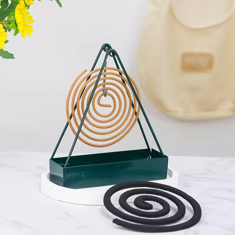 Summer Triangular Mosquito-Repellent Incense Holder Household Mosquito-Repellent Incense Holder Hanging Mosquito-Repellent Incense Disc Fire-Proof and Anti-Scalding Mosquito-Repellent Incense Box Ash Tray