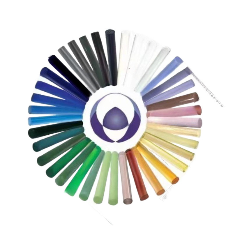 High borosilicate glass rod Glazed lamp glass can be fired hard material handmade DIY raw material colored glass rod solid