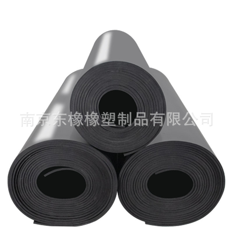 Acid and alkali resistant fluorine rubber plate high temperature and oil resistant industrial insulation rubber pad laboratory black fluorine rubber plate manufacturer