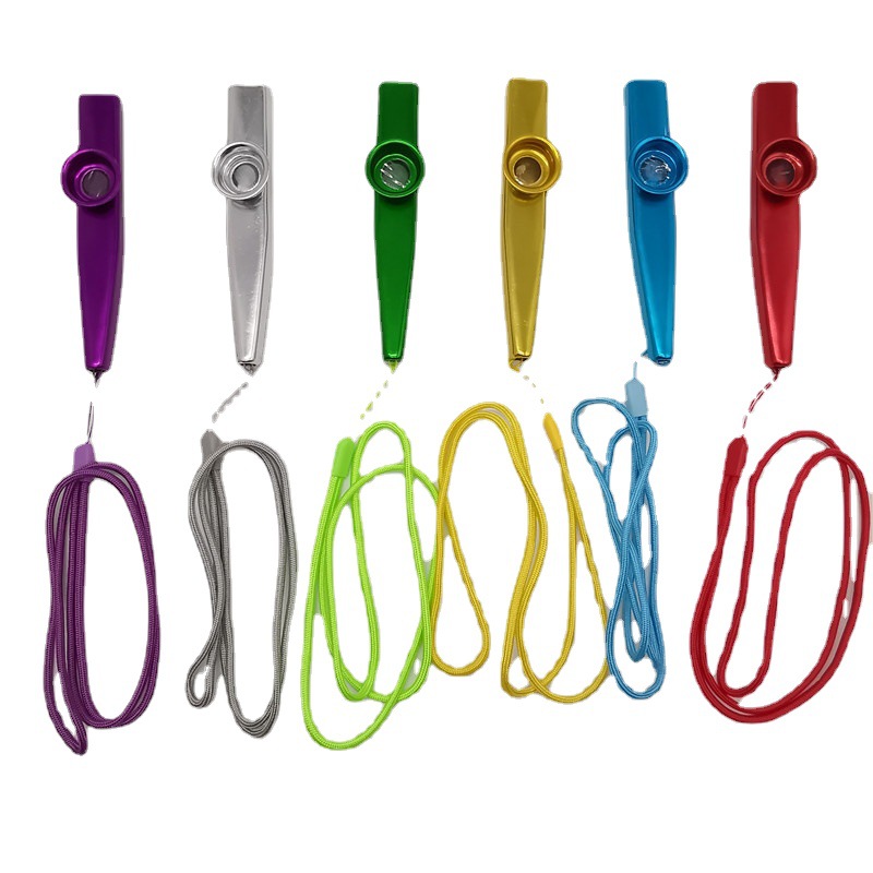 Early Kidshood Education Kazoo Kidsren's Musical Instrument Teaching Aids DIY Paper Flute Wholesale Metal Kazoo