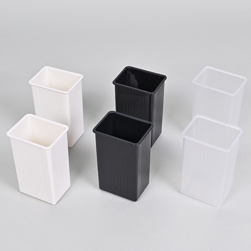 Fashionable and Simple Square Drain Chopstick Barrel Household Chopstick Spoon Storage Box Plastic Chopstick Cage Manufacturer Wholesale