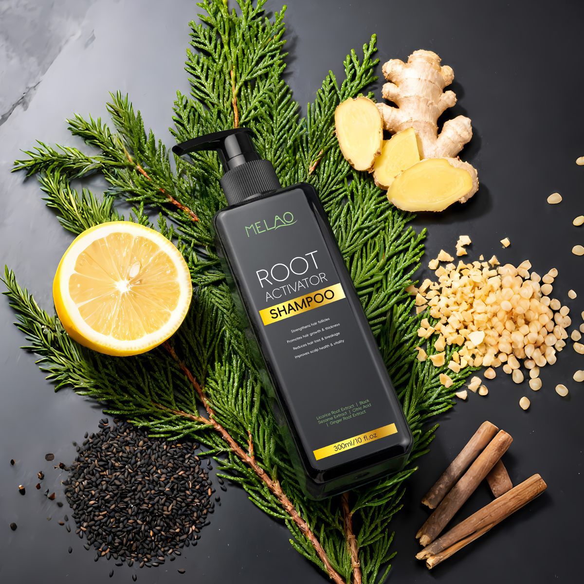 Cross-Border Men's Shampoo Gently Cleanses Scalp, Moisturizes Hair Roots, Refreshing Shampoo Root Activator