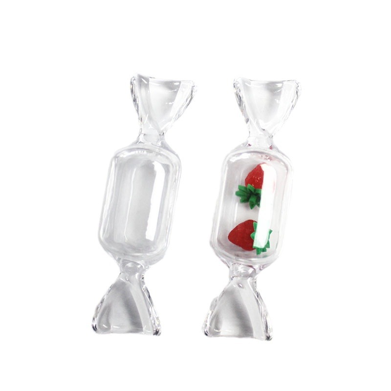 Creative box acrylic small jewelry storage box PS simulation mini food play transparent small candy box