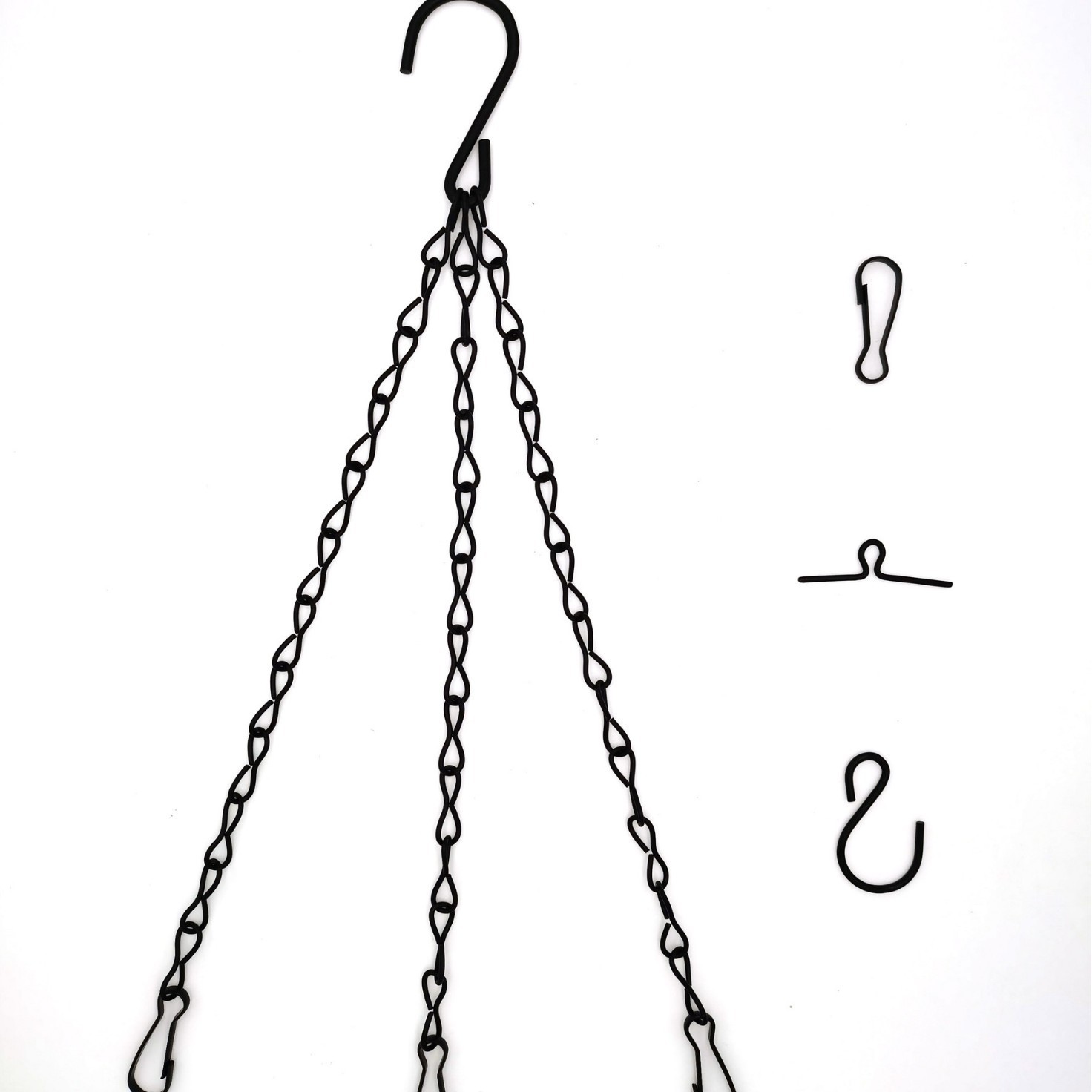 Metal Garden Flower Pot Hanging Chain Set of Three for Bonsai Hanging Iron Chain Figure-Eight Chain Hanging Chain