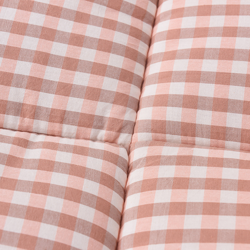 Cross-border Yarn-dyed Three-dimensional Feather Velvet Mattress New Plaid Mattress Household Tatami Upholstery Student Dormitory Mattress