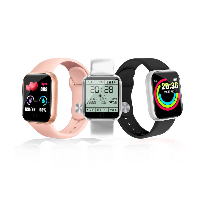 Y68 Smart Watch Heart Rate, Blood Oxygen, Blood Pressure, Sleep Monitoring D20 Macaron Factory Direct Spot Seconds