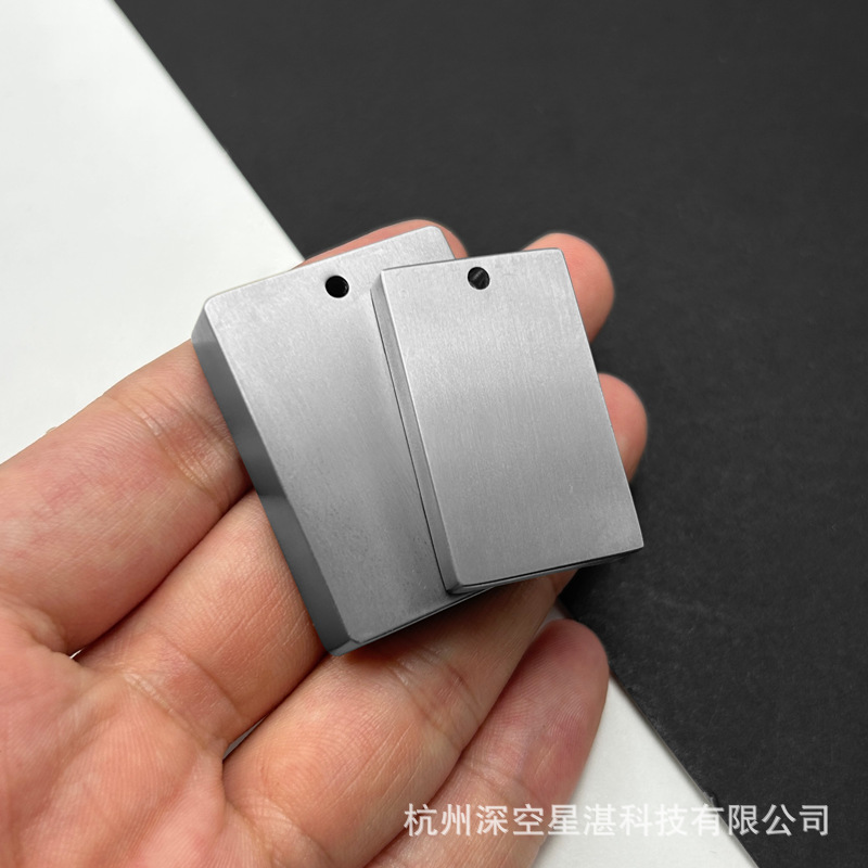 Pure Titanium Plain Pendant with Polished Brushed Surface, No Charm, Engraved Design, Colored Safety Pendant, Alloy Buddha Amulet