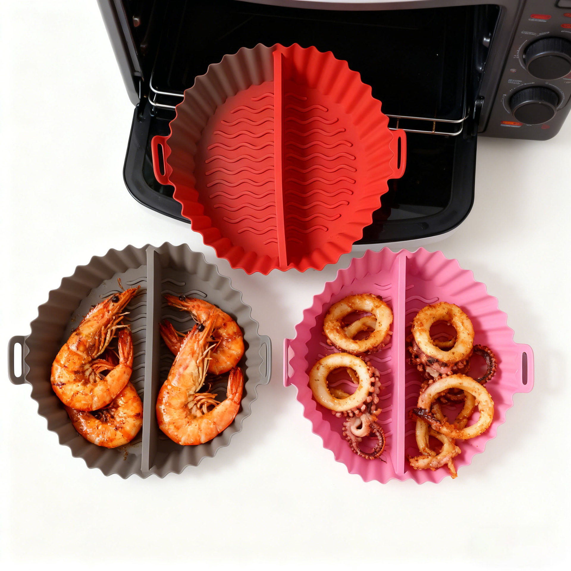 Отдельная силиконовая форма для выпечки, складная форма для выпечки в аэрогриле, чаша для аэрогриля, силиконовый коврик, жаропрочная форма для тортов