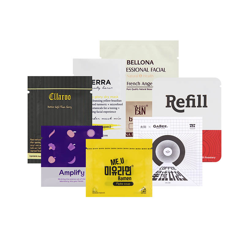 Wholesale packaging bag three-sided sealing bag face mask bag aluminized Yin and Yang flat bag food bag easy to tear flat seal