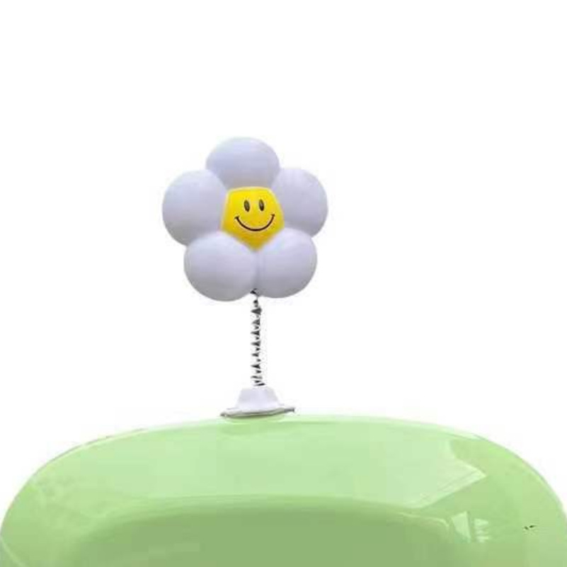 Sunflower Spring Helmet Decoration Shaker for Electric Vehicles and Motorcycles, Special Handlebar Decoration, Cute and Fun Shaker