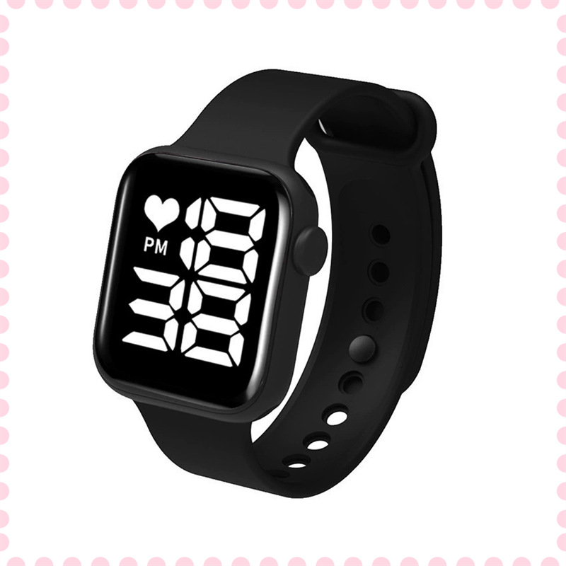 TikTok Love LED Electronic Watch Fashion Small Square Watch Couple Children's Large Digital Bracelet Y1 Watch