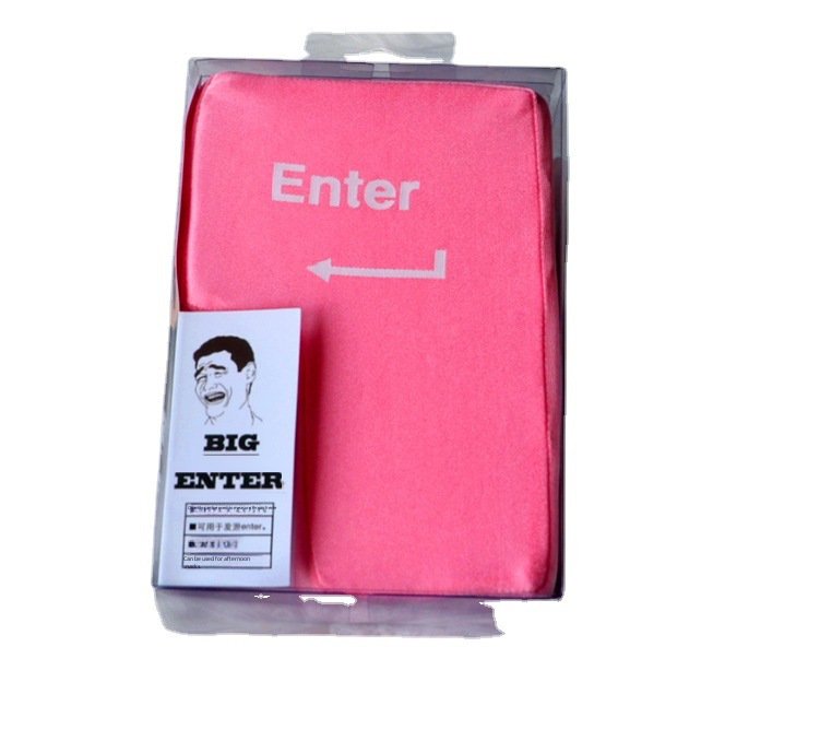 Big Enter Computer USB Super Large Enter Key Vent Enter Key Nap Pillow Customer Service Programmer Decompression